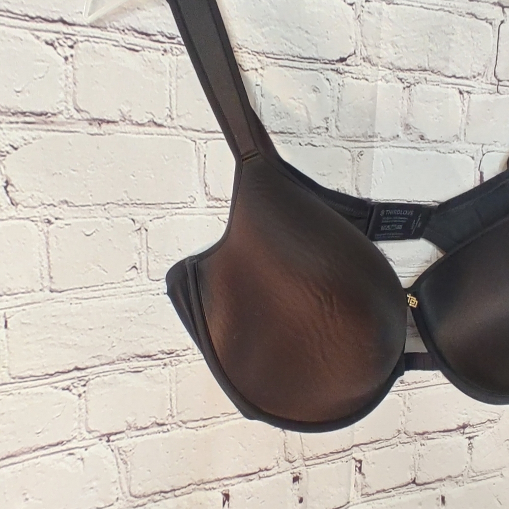 Thirdlove Perfect Coverage Black Underwire Bra 38e - image 4